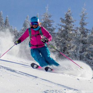 instruktorka Lyžování Twigy carving, telemark freeride